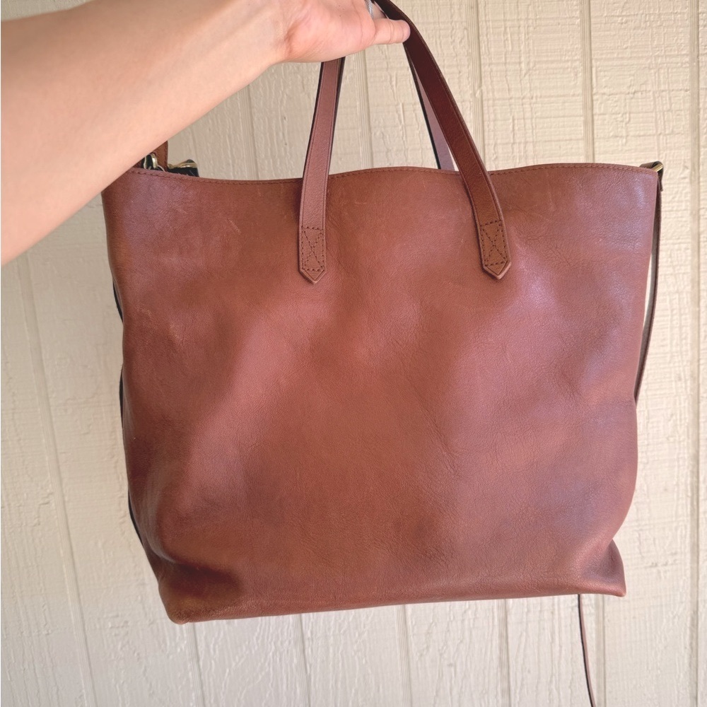 Madewell Brown Leather Tote Bag